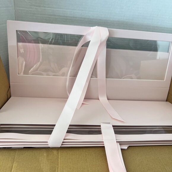 Pink I Love Mom Boxes Gift Boxes with clear window Set of 6 - Picture 3 of 9
